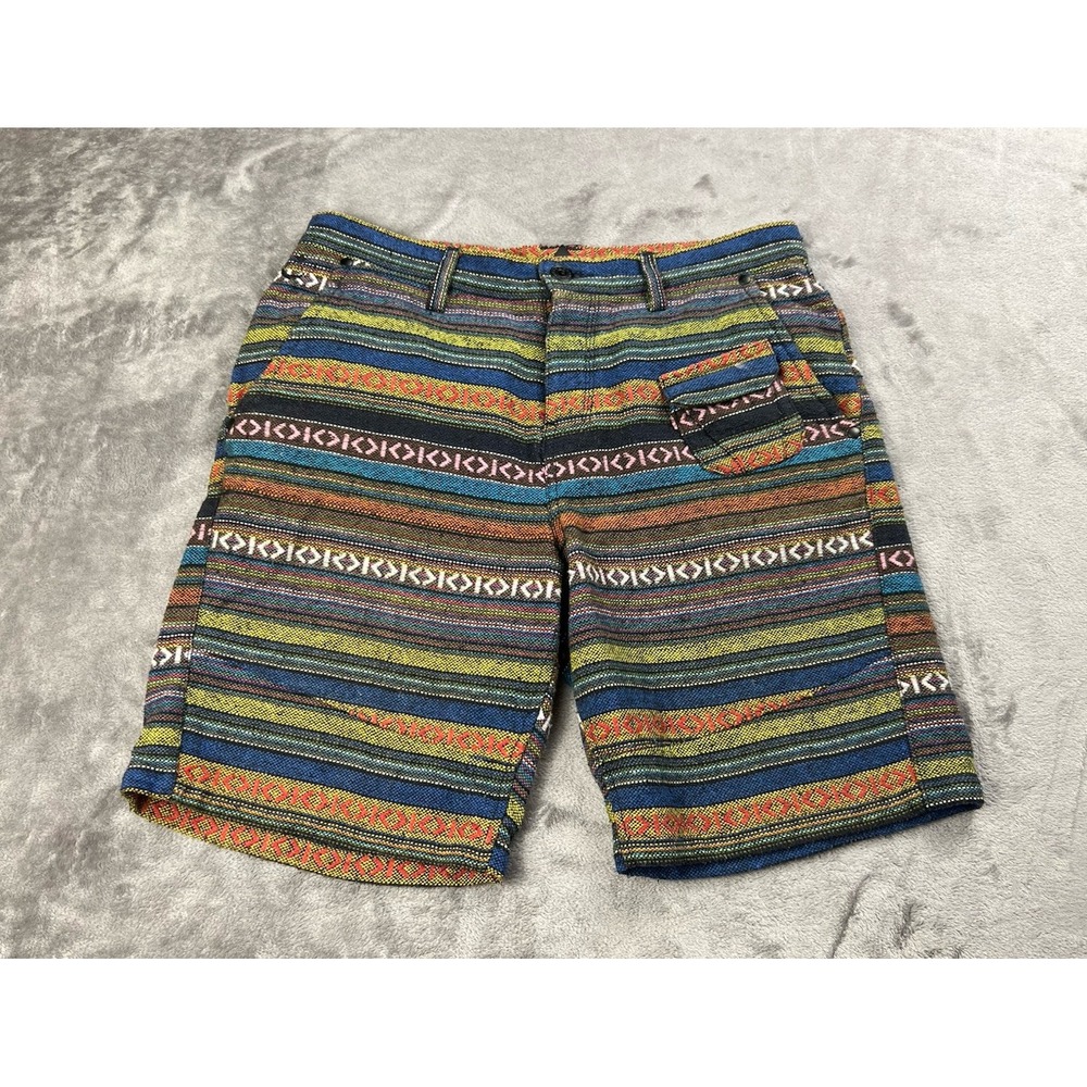 Blvck Scvle Shorts Men's 32 Aztec Knit Streetwear Designer Black Scale Southwest